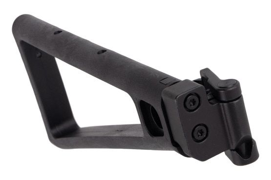 A3 Tactical triangular polymer folding stock, black.